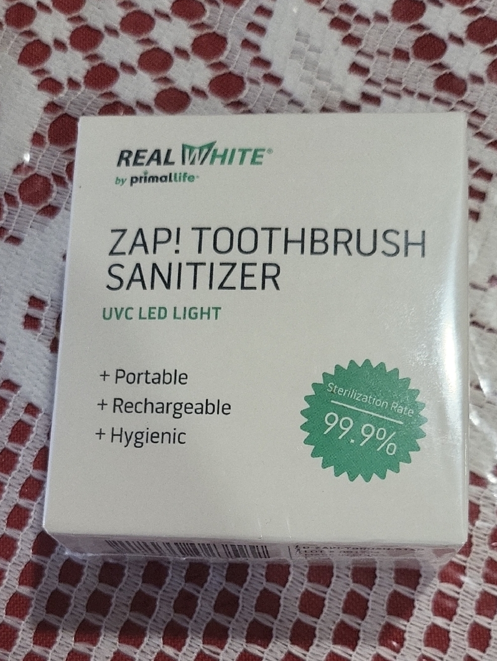 REAL WHITE Zap! Toothbrush Sanitizer